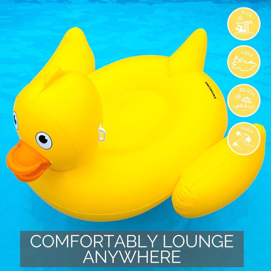 Giant Lucky Ducky Inflatable Ride-On