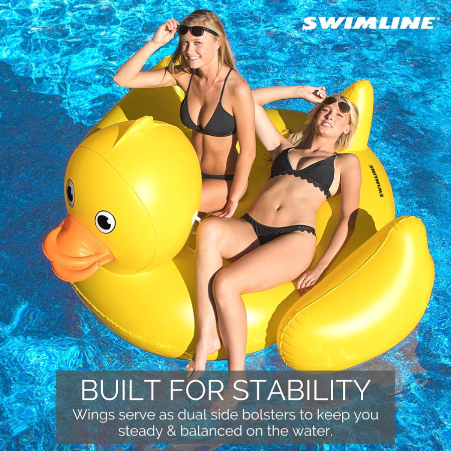 Giant Lucky Ducky Inflatable Ride-On