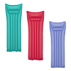 Matelas de piscine : émeraude, rouge ou lilas (3 couleurs assorties)