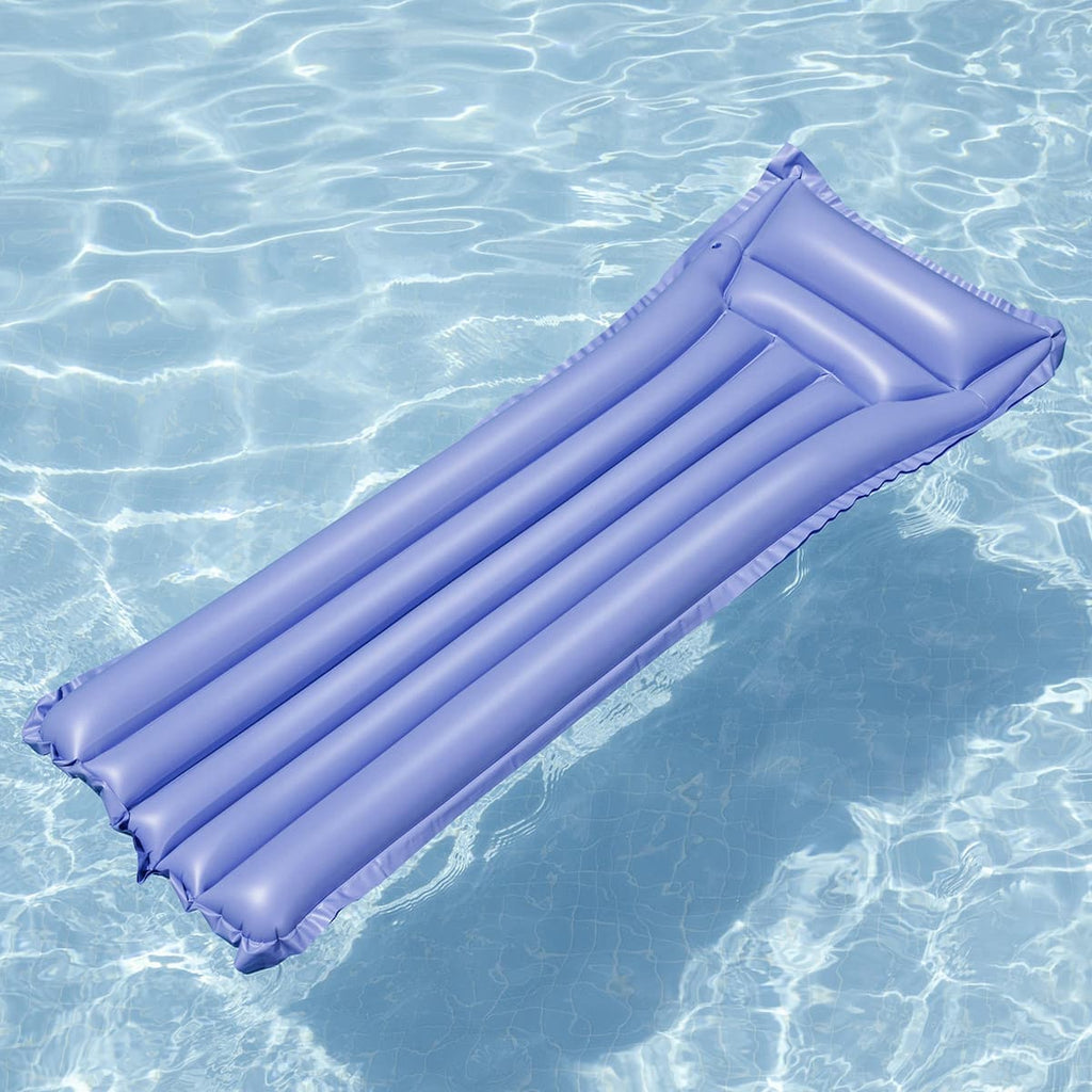 Matelas de piscine : émeraude, rouge ou lilas (3 couleurs assorties)