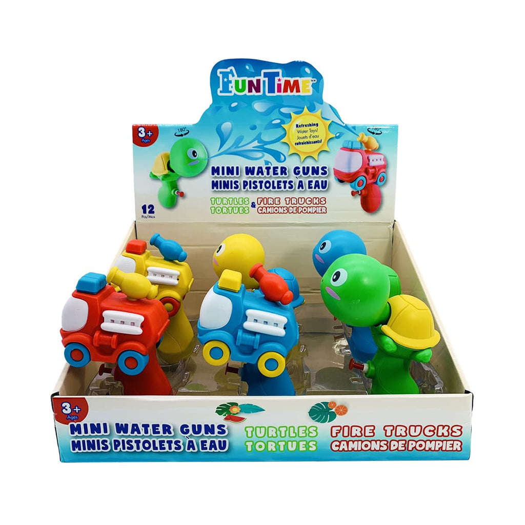 Mini Water Gun Turtles and Fire Trucks