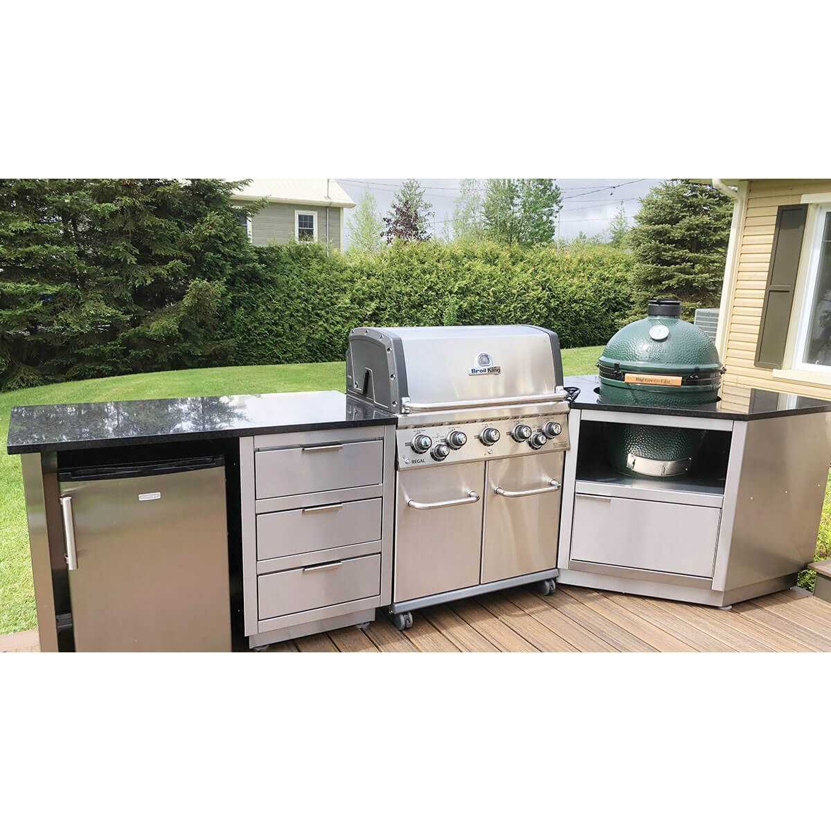 Module de cuisine extérieure pour BBQ Kamado