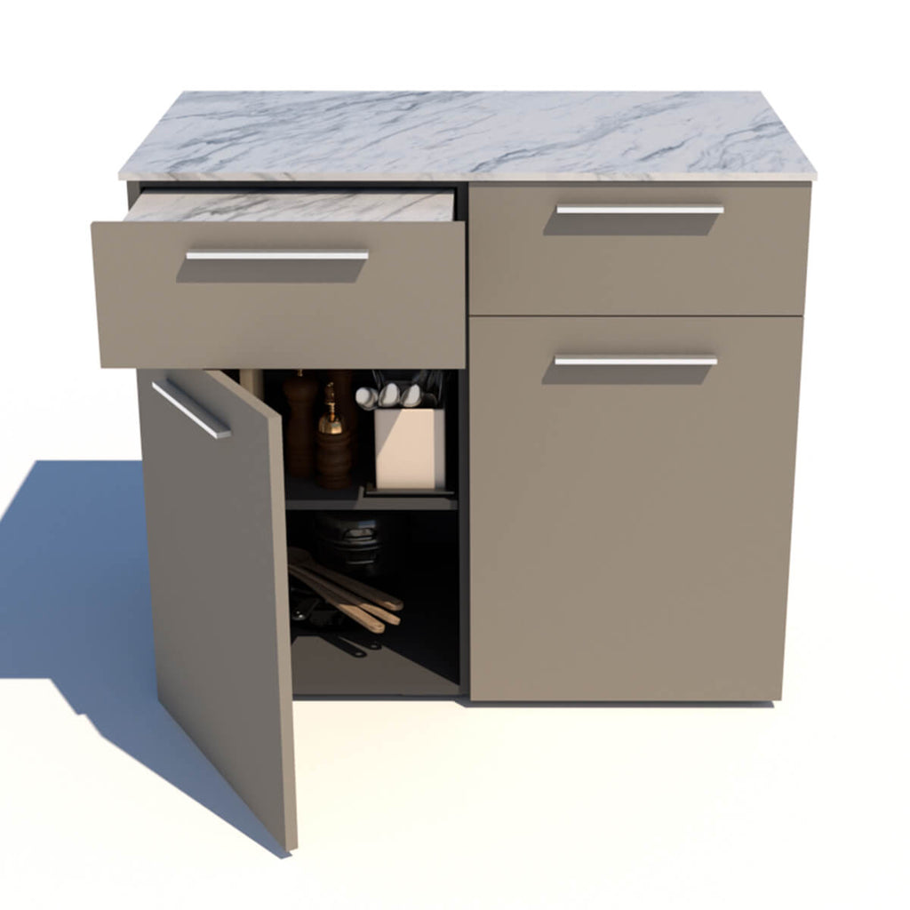 Sideboard Module for Outdoor Kitchens