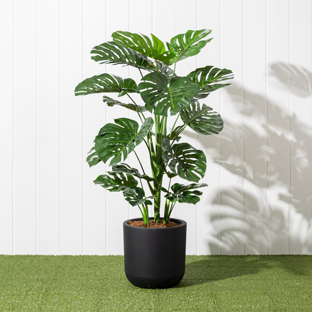 Jardinière - Monstera artificielle