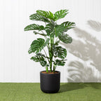 Jardinière - Monstera artificielle