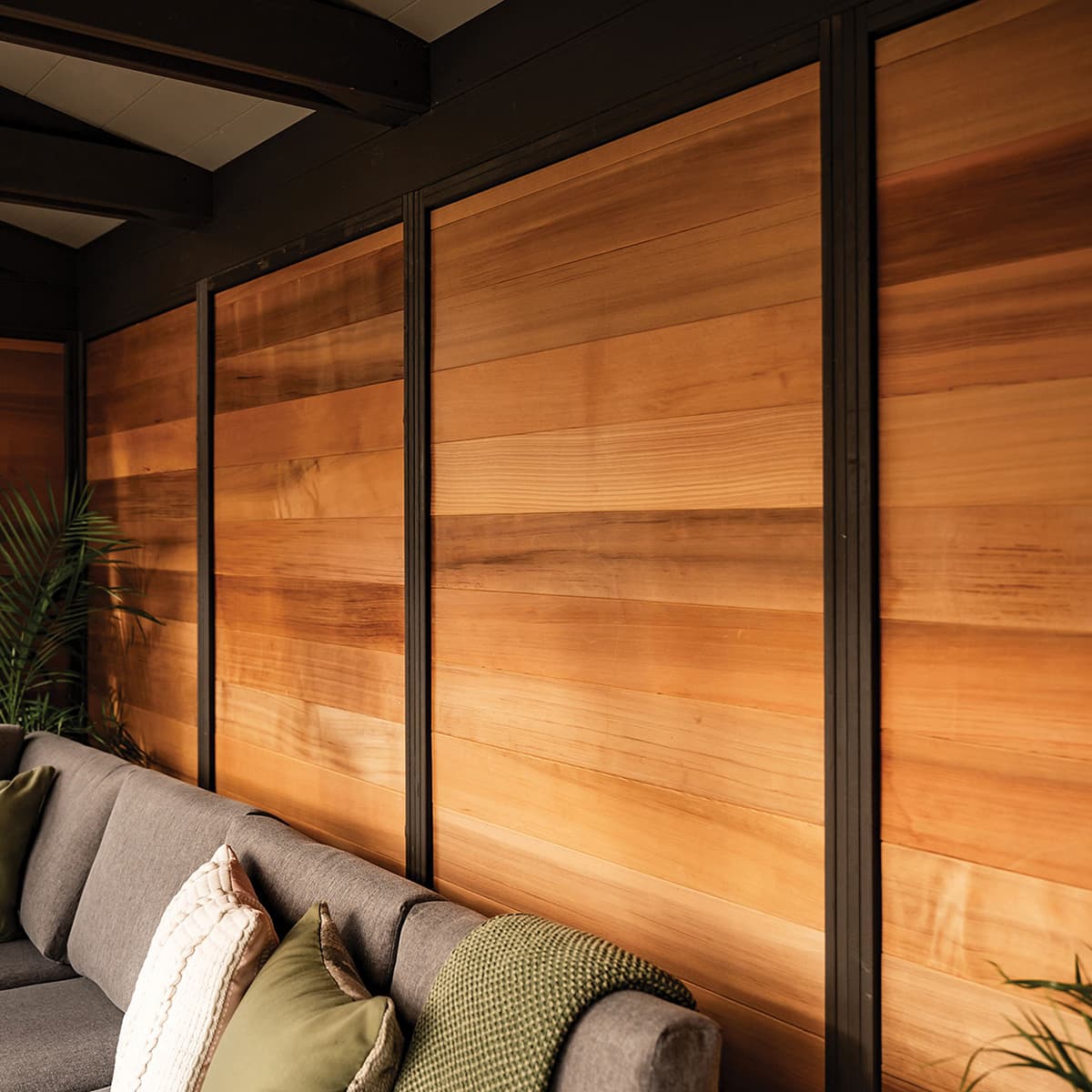 Panneaux muraux intérieur cèdre pour pavillon Adela et Sofia (lot de 5) - 11 x 11 pi
