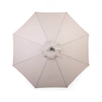 Parasol de marché Deluxe avec mât noir mat - 9 pi (2,7 m)
