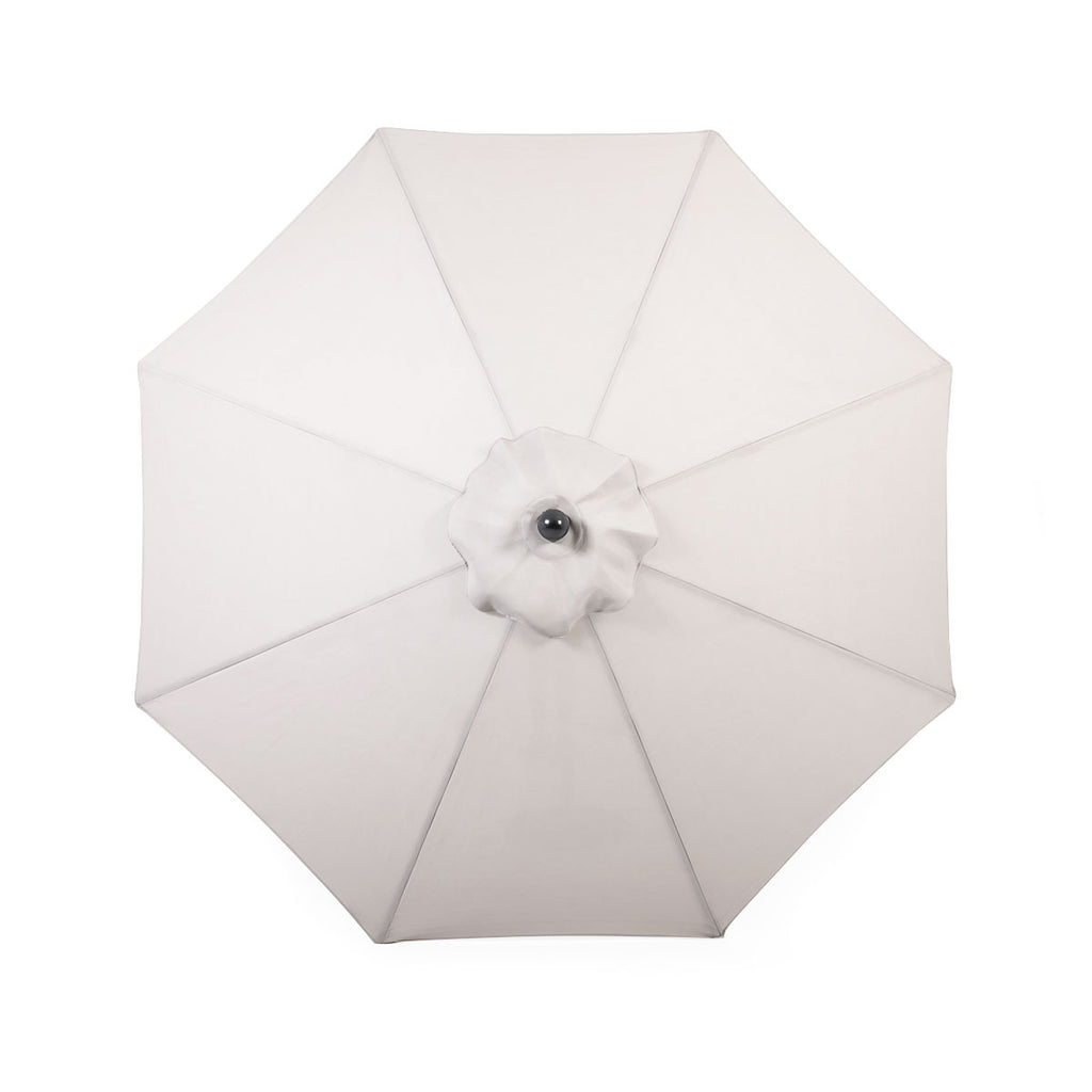 Parasol de marché Deluxe avec mât noir mat - 9 pi (2,7 m)