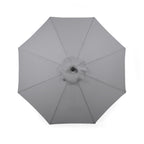 Parasol de marché Deluxe avec mât noir mat - 9 pi (2,7 m)