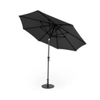 Parasol de marché Deluxe avec mât noir mat - 9 pi (2,7 m)