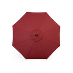Parasol de marché Deluxe avec mât noir mat - 9 pi (2,7 m)