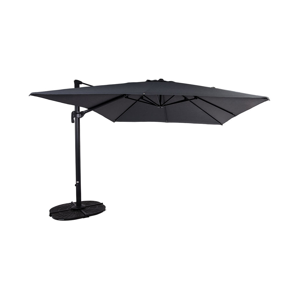 Parasol suspendu Deluxe (finition noir mat) - 10 pi (3 m)