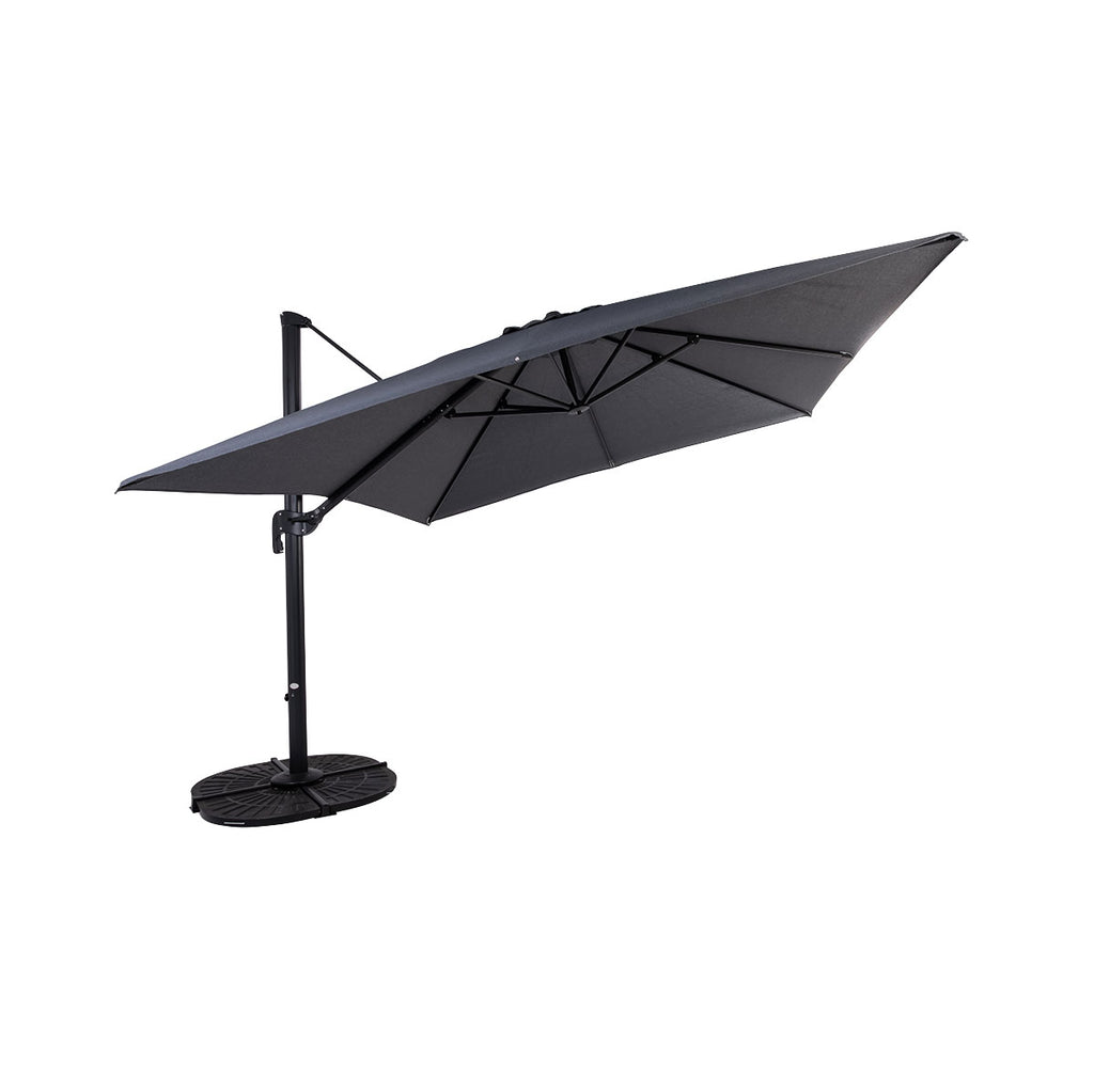 Parasol suspendu Deluxe (finition noir mat) - 10 pi (3 m)