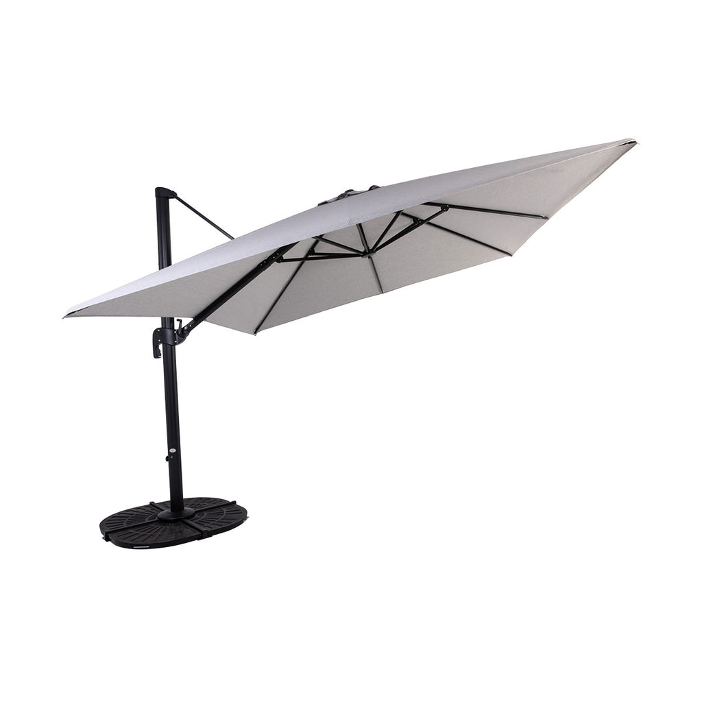 Parasol suspendu Deluxe (finition noir mat) - 10 pi (3 m)