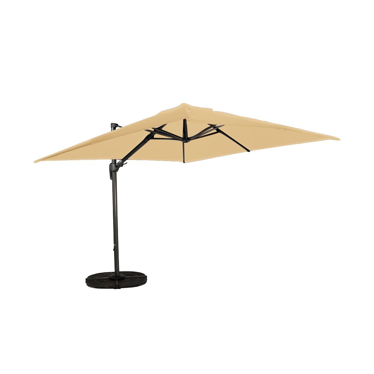 Parasol suspendu Deluxe Sunbrella inclinable - 10 pi (3 m)