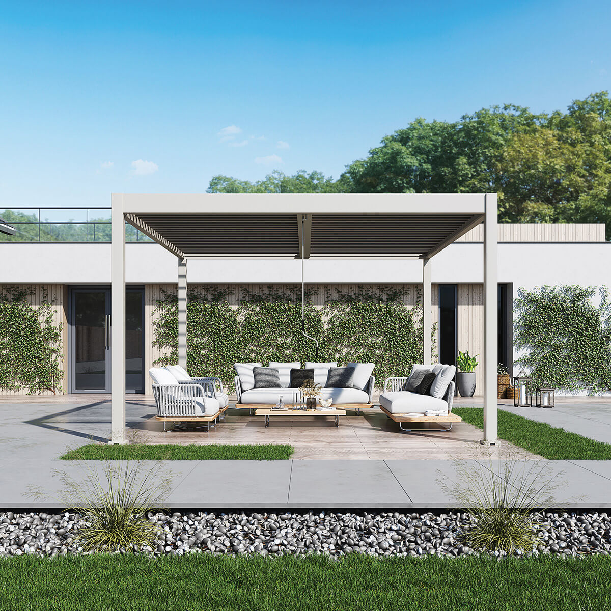Ombrella I-Duo Pergola - 13 x 13 ft.