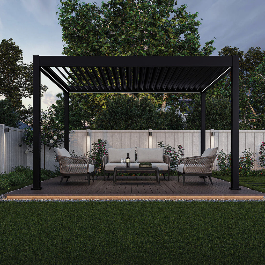 Pergola Ombrella I-Plus motorisée avec Led - 10 x 13 pi