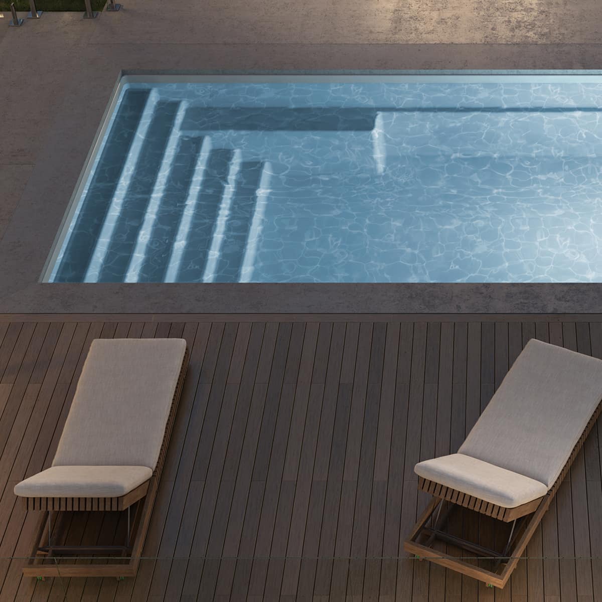 Fiberglass Pool - 12 x 20 ft.