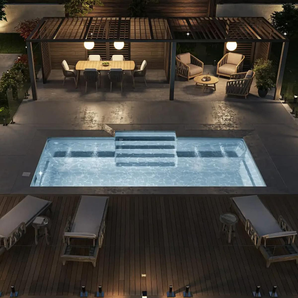Piscine en fibre de verre - 12 x 22 pi