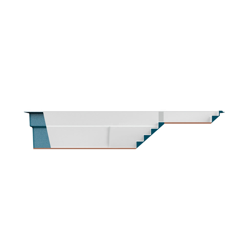 Piscine en fibre de verre avec terrasse - 12 x 26 pi