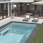Piscine en fibre de verre avec terrasse - 12 x 26 pi