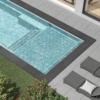 Piscine en fibre de verre avec terrasse - 12 x 26 pi