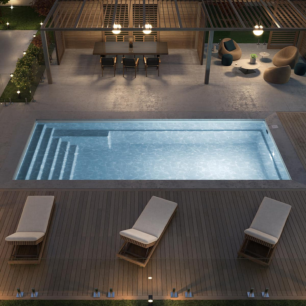 Fiberglass Pool - 12 x 28 ft.