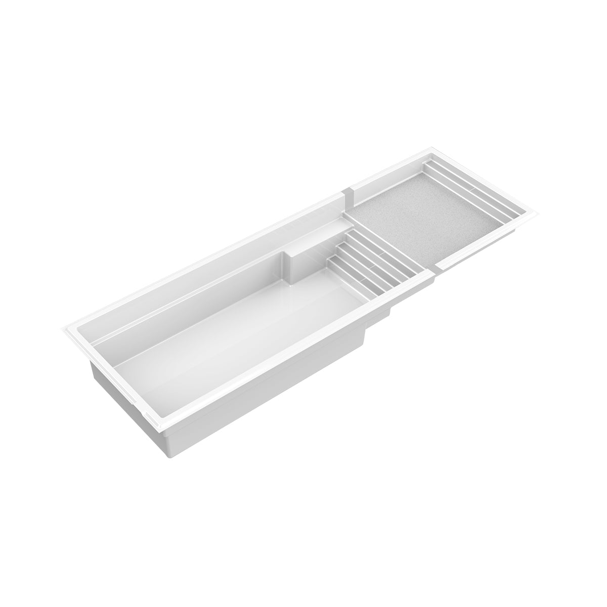 Fiberglass Pool with Sun Ledge - 12 x 37 ft.