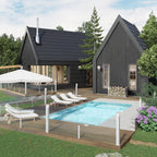 Fiberglass Pool with Slope - 14 x 28 ft.