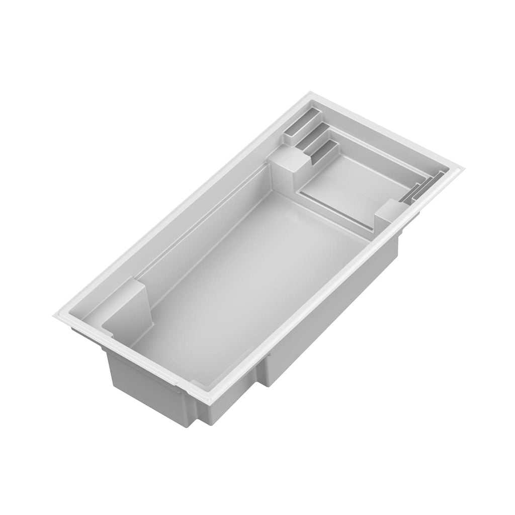 Fiberglass Pool with Slope - 14 x 28 ft.