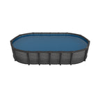 Pine Concrete Above Ground Pool - Oval