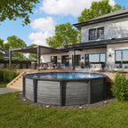 Piscine hors terre Pine Concrete - Ronde