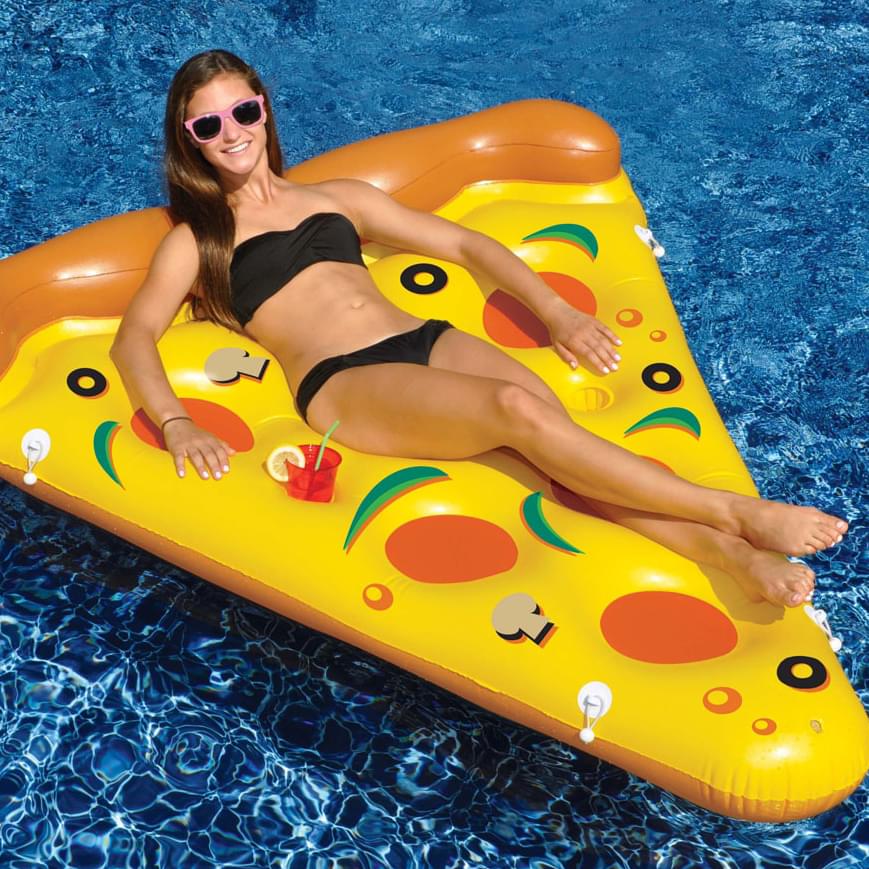 Matelas gonflable point de pizza
