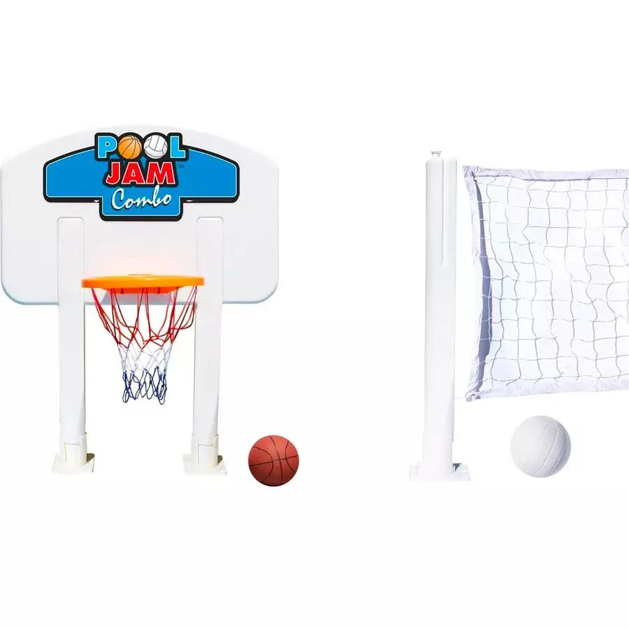 Above Ground Pool Jam Basketball & Volleyball Combo