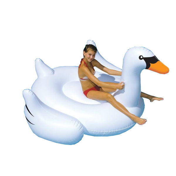Giant Swan Inflatable Ride-On