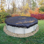 Filet à feuilles avec ourlé pour piscine ronde