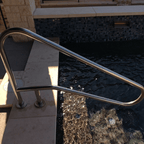 Rampe en acier inoxydable pour piscine creusée