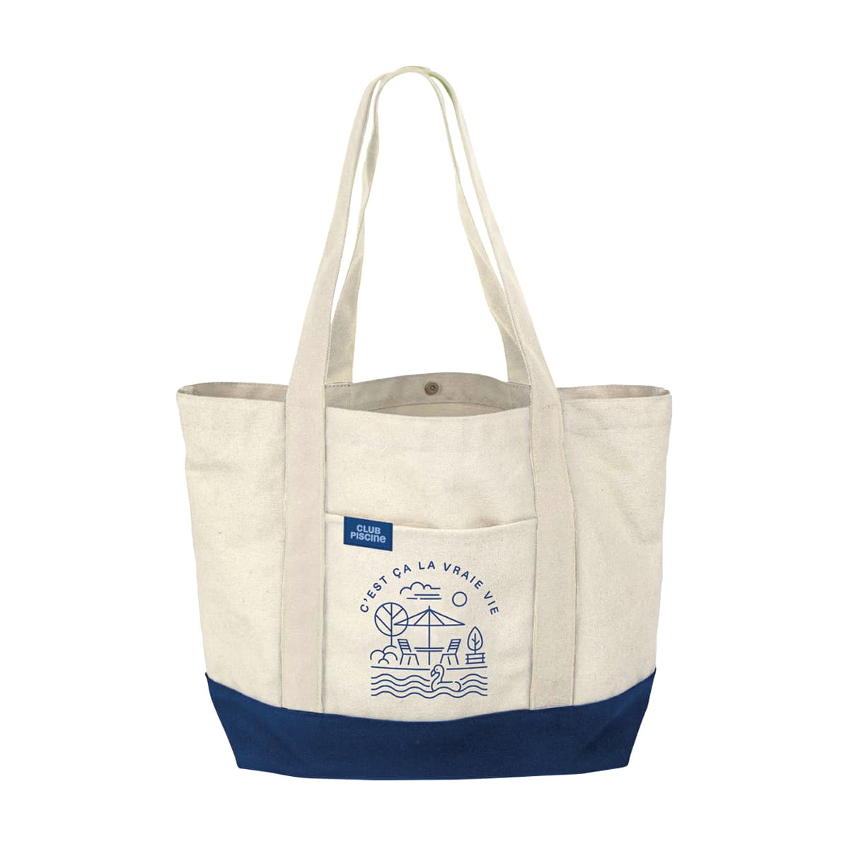 Sac de plage en coton Club Piscine