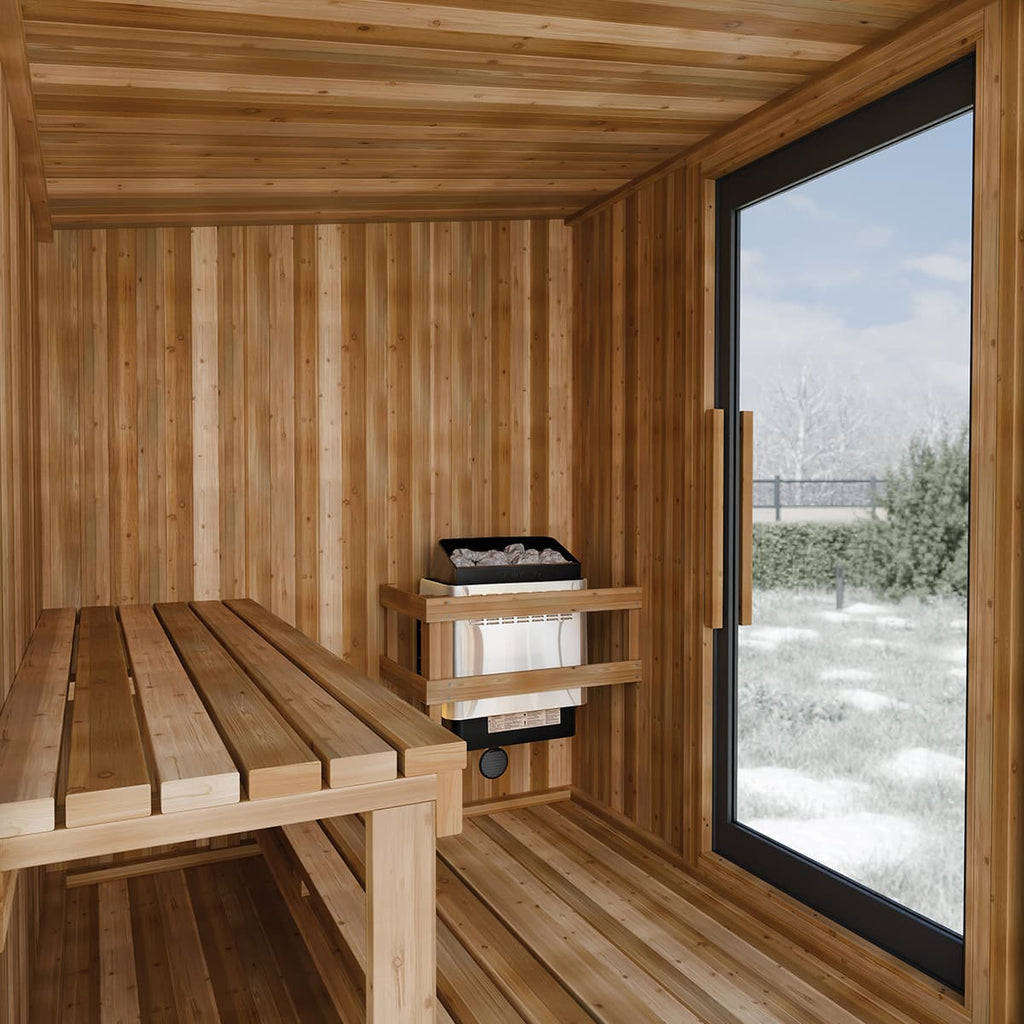 Sauna extérieur en cèdre rouge