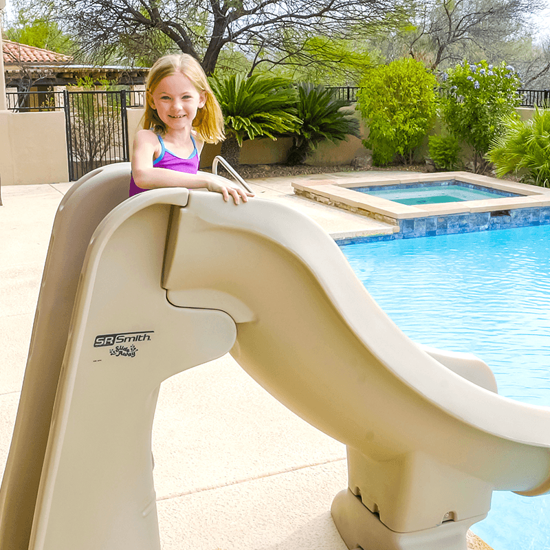 SlideAway Safe Removable Inground Pool Slide