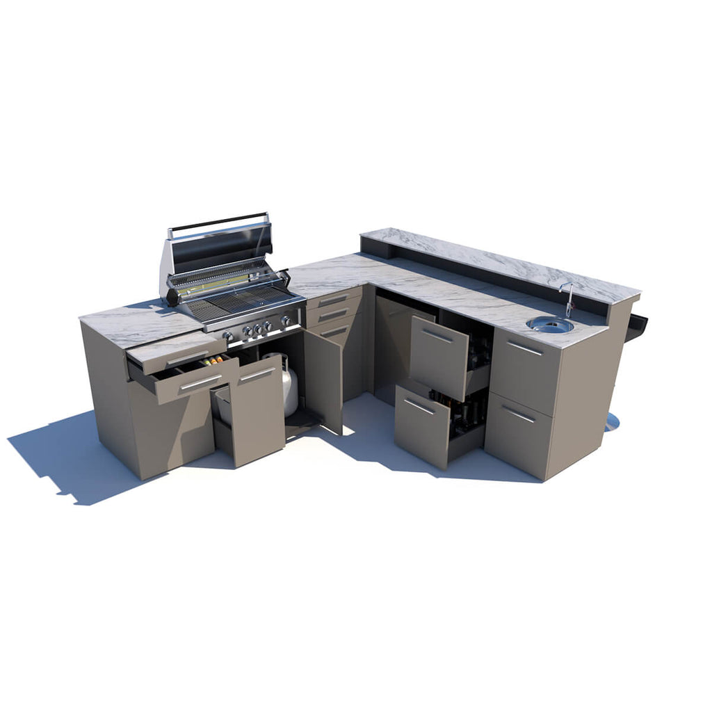 Deluxe Bar Grill Outdoor Kitchen
