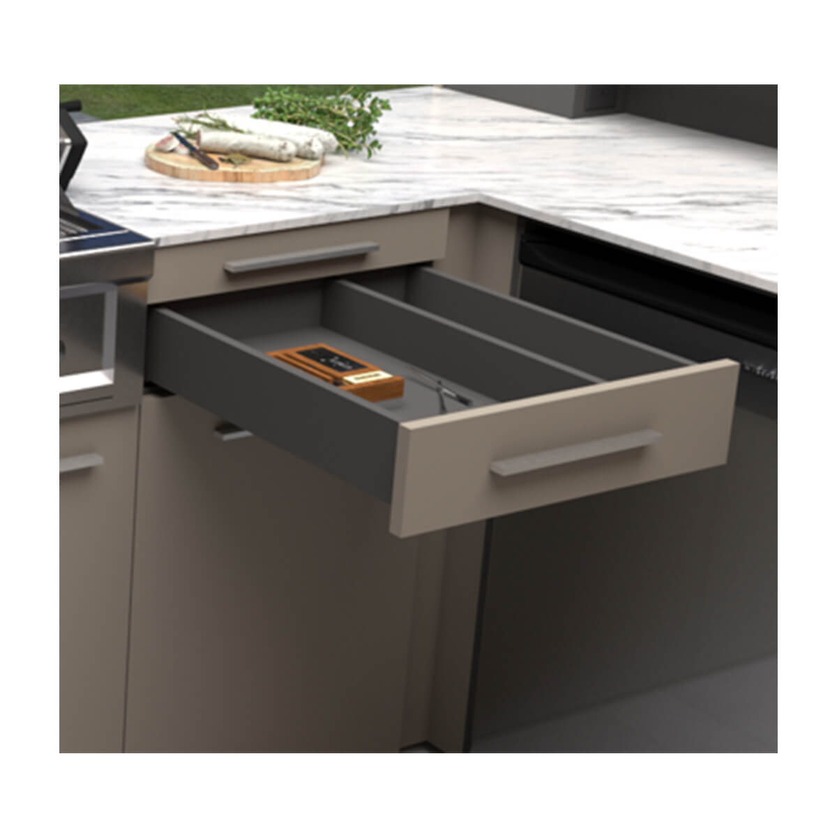 Deluxe Grill Station Outdoor Kitchen