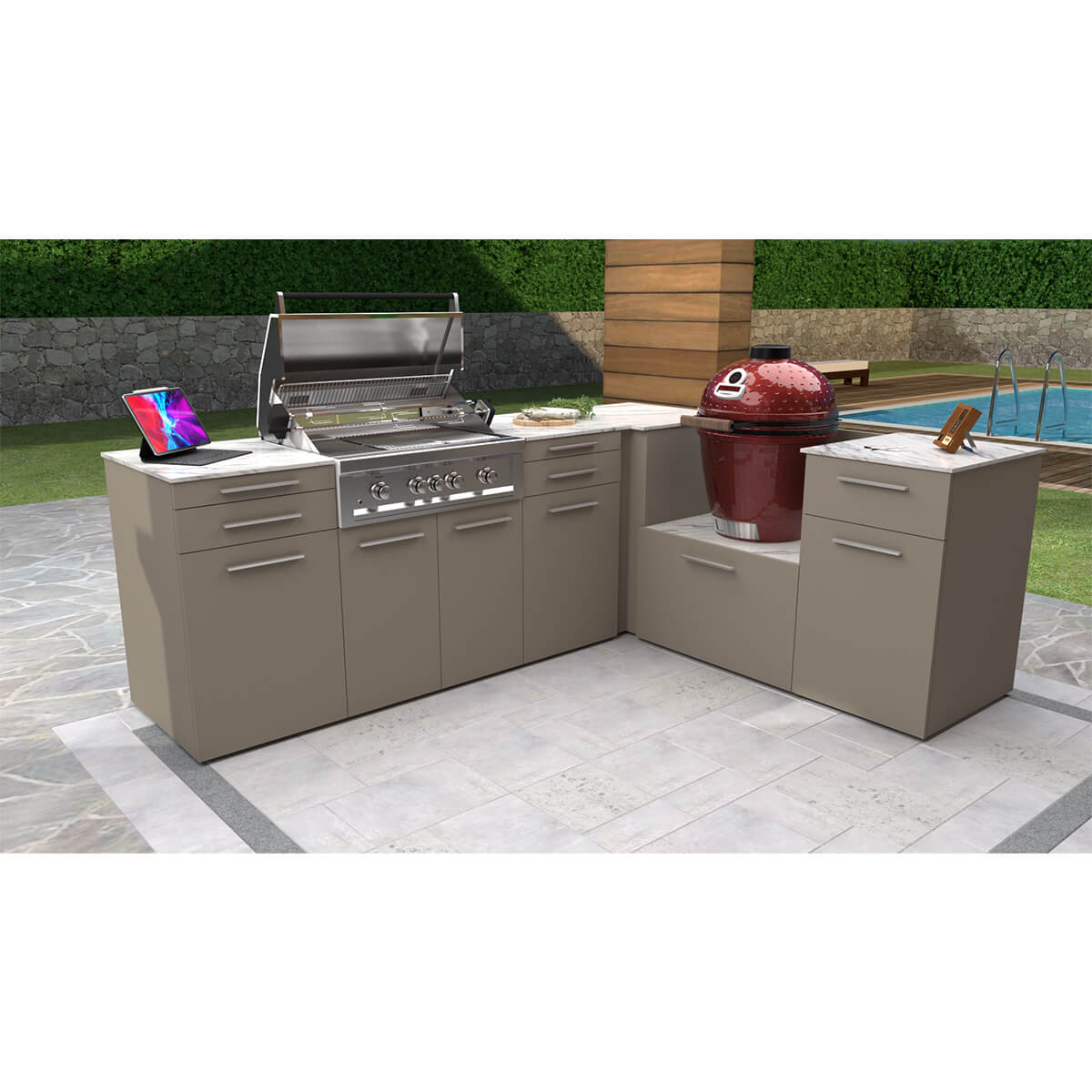 Deluxe Grill Station Plus Outdoor Kitchen