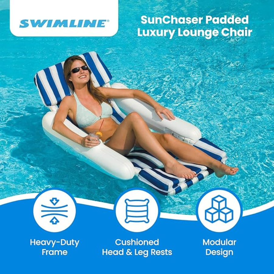 Chaise longue rembourrée Deluxe SunChaser