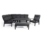 Soglio Outdoor Sectional Dining Set