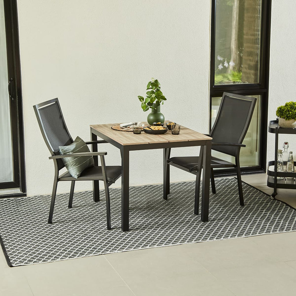 Provence Outdoor Bistro Set (Black)