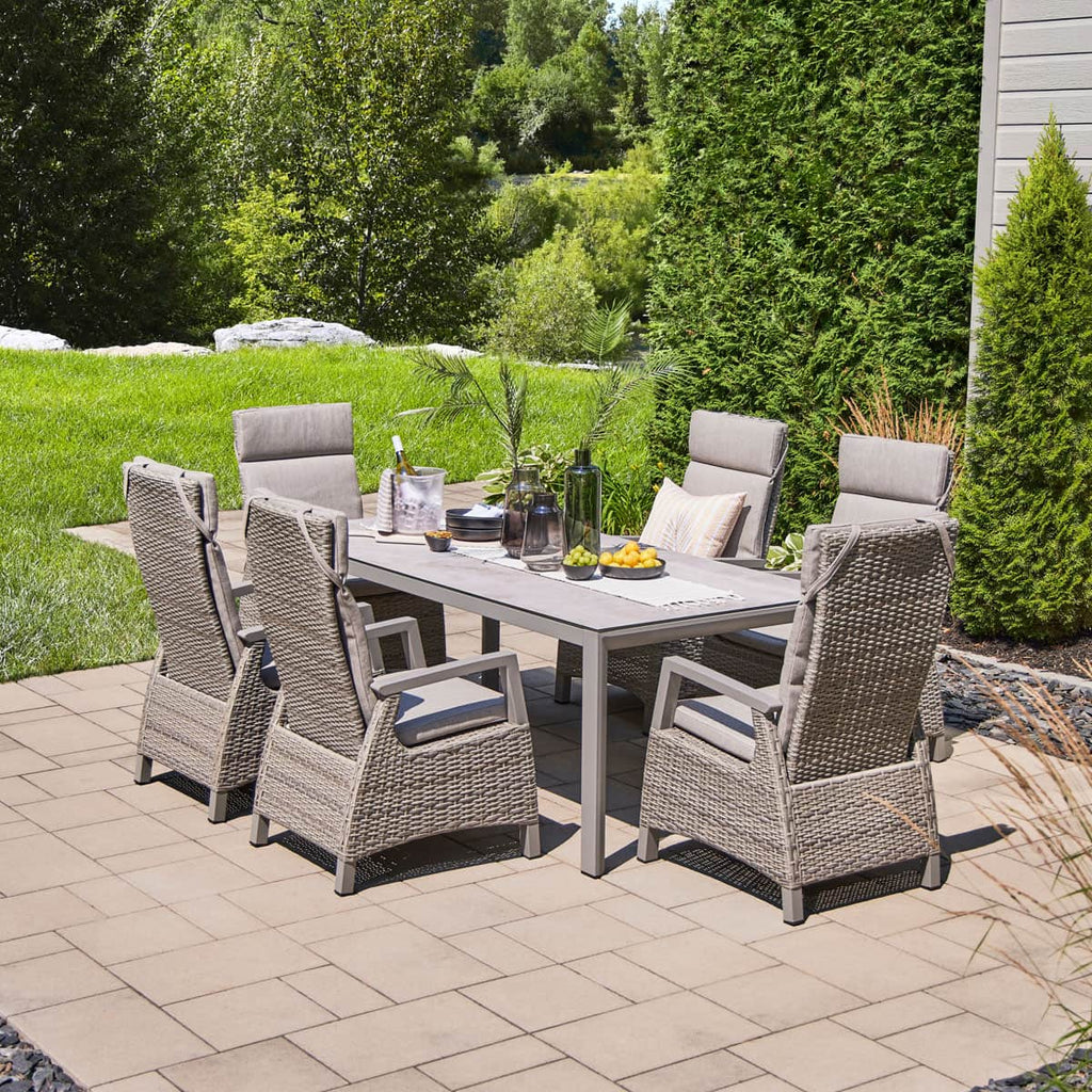 Ensemble à dîner extérieur Prato (Taupe)