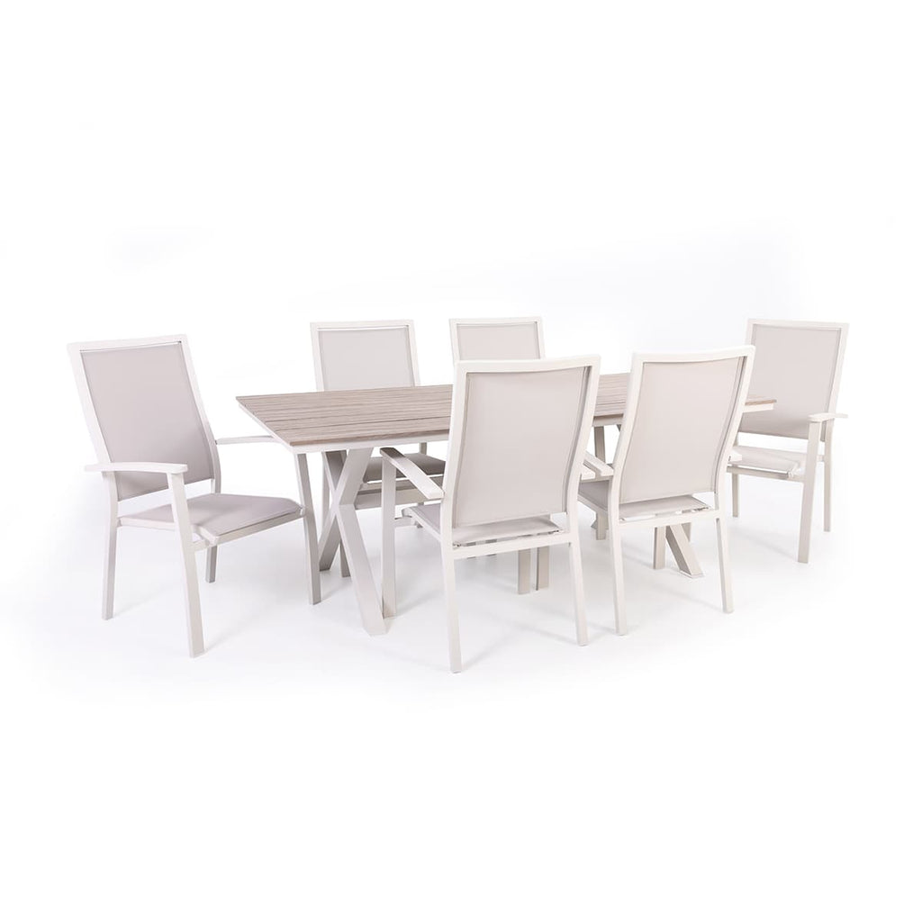 Provence Outdoor Dining Set - 6 Places (Sand)