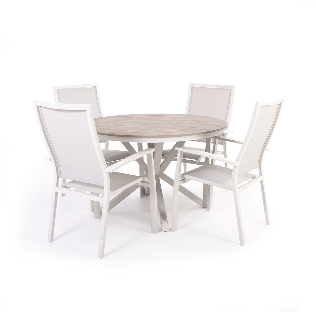 Ensemble à dîner extérieur Provence - Table ronde (Sable)