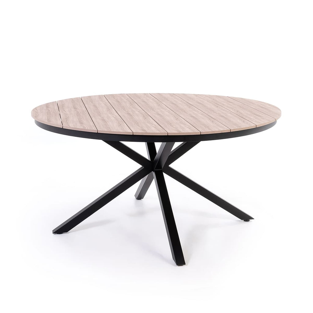 Provence Outdoor Dining Set - Round Table (Black)